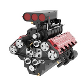 Toyan FS-V800 28cc V8 Nitro Engine Model Kit with Supercharger Accessories